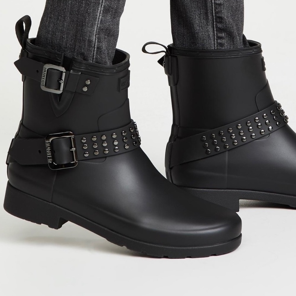 NWOT Hunter Biker Rain Boots